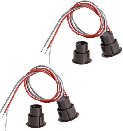 Magnetische Reed Switch Set van 2 Stuks, 3 Draad NC + NO Schakelaar voor Deuren en Ramen, Veiligheidssensor voor Alarmsystemen en Toegangscontrole