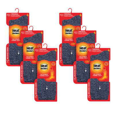 Heat Holders - 6 paar originele dikke thermo wintersokken voor heren
