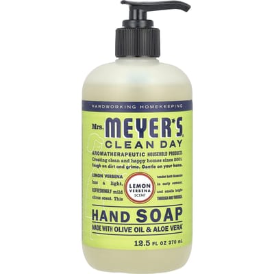 Mrs. Meyers Clean Day, Hand Soap, Lemon Verbena, 12.5 fl oz (370 ml) beige