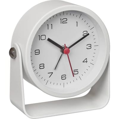 TFA Dostmann 60.1042.02 Wekker Kwarts Wit Alarmtijden 1 Slepend uurwerk (geluidsloos)