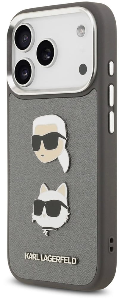 Karl lagerfeld telefoonhoesje voor iPhone 17 Pro - Grained - Grey