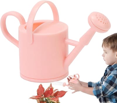 Kleine gieter - Waterkoker pot - Planten water geven - Ergonomisch voor kinderen - 8 cm - Roze