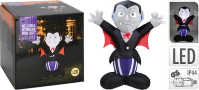 Opblaasbare Dracula met Led verlichting - 150 cm