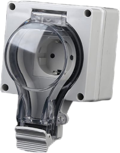 Oneproduct Buitenstopcontact IP66 - Enkel - Waterdichte Wandcontactdoos