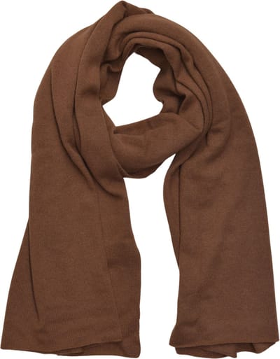 Kasjmier Sjaal Colette - 100% Organic Luxe Cashmere Wol - Omslagdoek Extra Breed - Super Licht en Extreem Warm - Cognac