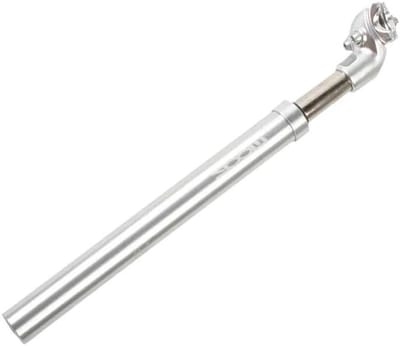 Fiets Zadelpen - Zadelbuis - Comfortabel Fietsen - Schokabsorberend Ontwerp - 27.2mm - Zilver