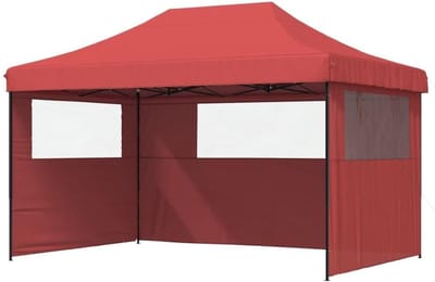 Pop-up Partytent - Feesttent Paviljoen - Buitenfeesten Organiseren - Snelle Pop-up Montage - 440 x 292 x 315 cm - Wijnrood