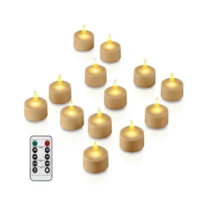 RUX® Led Kaarsen Met Bewegende Vlam - Oplaadbare Waxinelichtjes - Oplaadbare Kaarsen - Oplaadbare Theelichtjes - Wit - 4cm x 13cm x 17cm