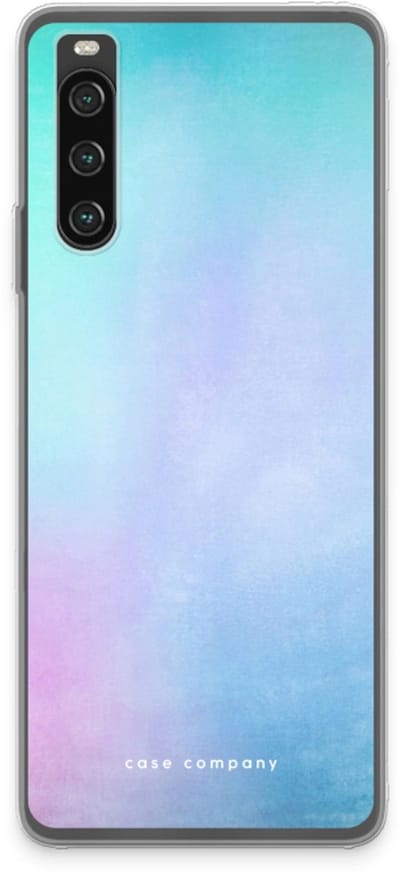 Case Company® - Hoesje geschikt voor Sony Xperia 10 IV hoesje - Mist pastel - Soft Cover Telefoonhoesje - Bescherming aan alle Kanten en Schermrand