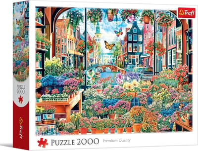 Legpuzzel 2000 stukjes - Creatief vermaak - Ontspannend tijdverdrijf - Gedetailleerd bloemenmotief - 96 x 68 cm - Multicolor
