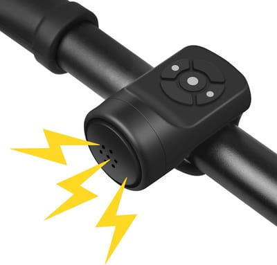 SNQ Elektrische Fietsbel - Waterdicht - Ipx4 - Elektronische Fietsbel - 22.2-31.8 Mm - Geschikt Voor Fiets - Scooter - Mountainbike - Bmx