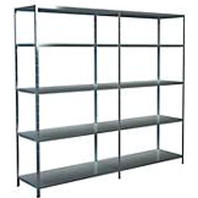 Legborden zonder bouten, H 2000 x B 2200 x D 500 mm, gegalvaniseerd