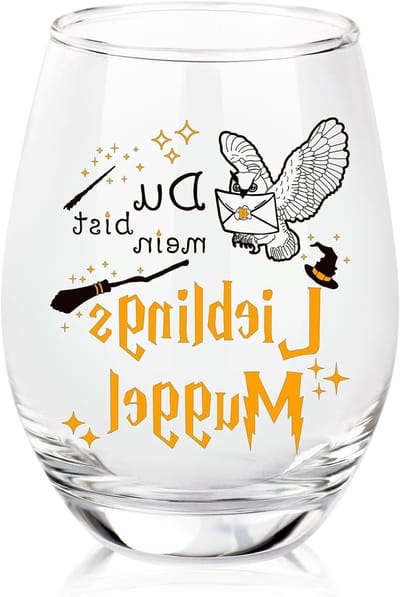 15oz Wijn Glas met Gravure - Grappig Cadeau voor Vrouwen en Mannen, Perfecte Fan Item, Gepersonaliseerd Wijn Glas voor Feestjes en Speciale Gelegenheden
