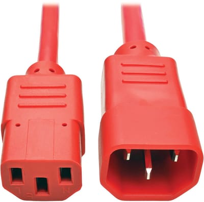 Tripp Lite P004-002-ARD electriciteitssnoer Rood 0,6 m C13 stekker C14 stekker