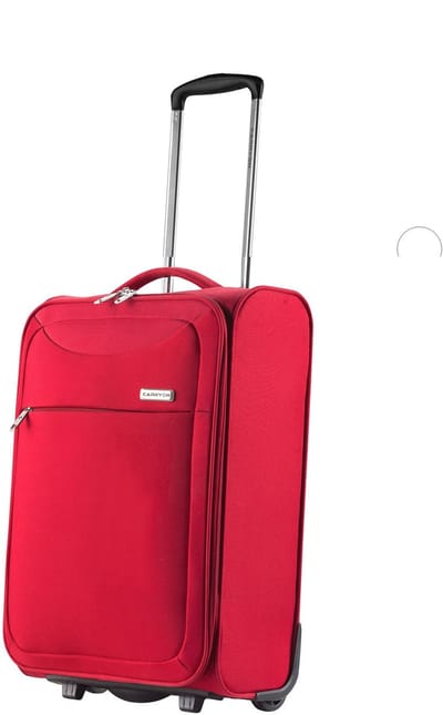 CarryOn Air Upright Handbagage Koffer – 55x35x20cm - Zachte Trolley met voorvak - 37 Liter - Slechts 1,8kg - Rood