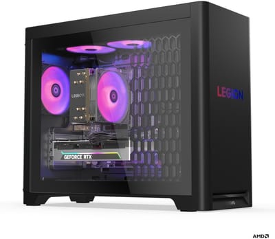 Lenovo Legion T5 30AGB10 90YJ0096MH - Gaming PC - AMD Ryzen 7 7700X - 32 GB DDR5-SDRAM - 1 TB SSD - NVIDIA GeForce RTX 5070 Ti - QHD - 4K Gaming Desktop - Liquid Cooling