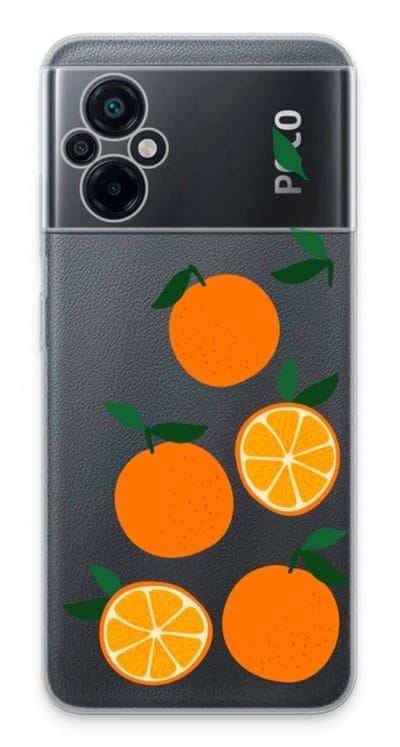 Case Company® - Hoesje geschikt voor Xiaomi Poco M5 hoesje - Will you be my clementine - Soft Cover Telefoonhoesje - Bescherming aan alle Kanten en Schermrand