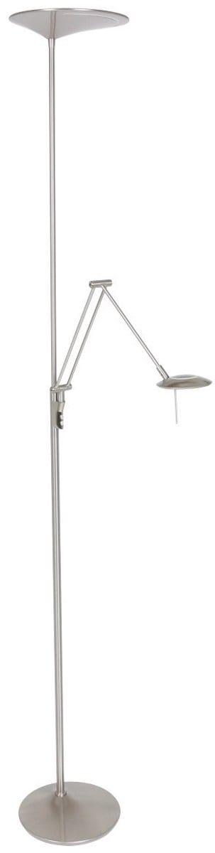 Vloerlamp Zodiac 2107ST Staal Knikarm Dimbaar - Modern Design met Draaibare & Kantelbare Functie - Steinhauer - Ideaal voor Binnengebruik