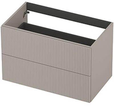 INK - Onderkast 2L Gelakt Gefreesd Tbv Greep - 800x450x520 Mm - Kasjmier Grijs