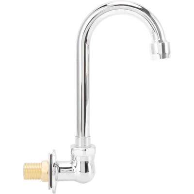 Robinet de lavabo mural à pédale en acier inoxydable, filetage G1/2, pour hôpital white