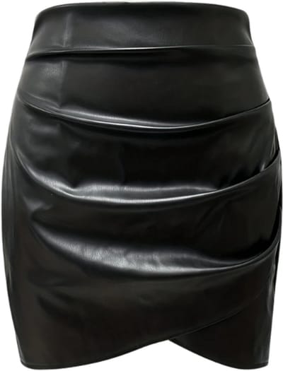 Livano Leren Rok - Broek - Legging - Dames - Jurk - Latex - Zwart - Maat S