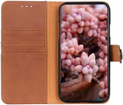 KHAZNEH Hoesje Portemonnee Book Case Bruin Geschikt voor Samsung Galaxy S23 Plus