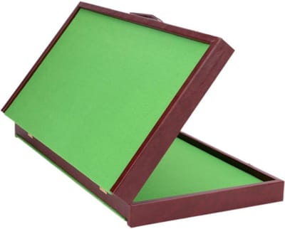 Opvouwbare Mahjongtafel - Draagbare Majongtafel - Spelplezier Thuis - Compact en Lichtgewicht - 50x50 cm - Groen