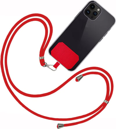 Telefoonkoorden Universeel Telefoonkoord Verstelbaar Telefoon Koord - Universeel Telefoonkoord 150 cm - Rood