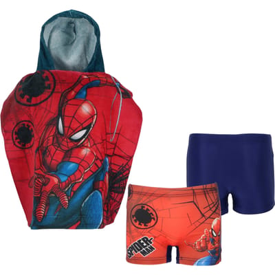 Spiderman Zwemset - Zwemponcho + Zwemboxer
