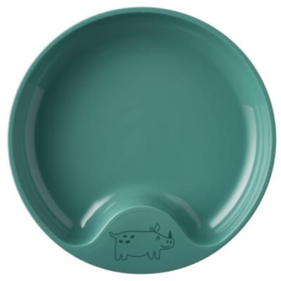 Mepal Mio Oefenbord - Magnetronbestendig - Met greep - Kinderservies - Deep turquoise