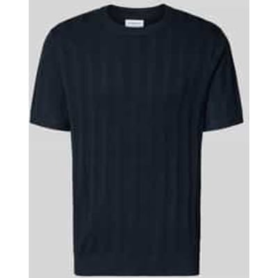 Gebreid shirt van viscosemix met ronde hals