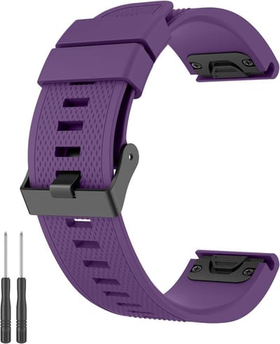 22 mm Quick Fit Horlogeband voor Garmin Fenix 5, 6 en 7 - Silicone Vervangband voor Comfort en Stijl