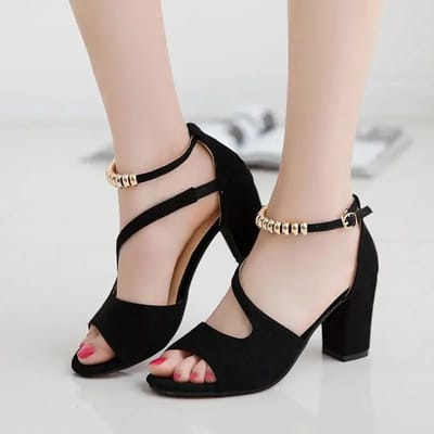 Lente Zomer Sexy Visbek Holle Romeinse Sandalen Dik Met Woord Met Kralen Hoge Hakken Vrouwelijke Zomer Sexy Vrouwelijke Sandalen 34 beige