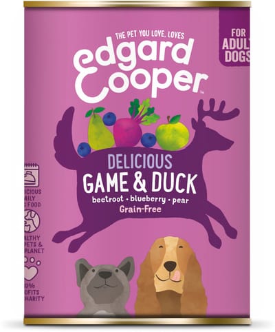 Edgard & Cooper Wild & Eend Blik - Voor volwassen honden - Hondenvoer - 400g