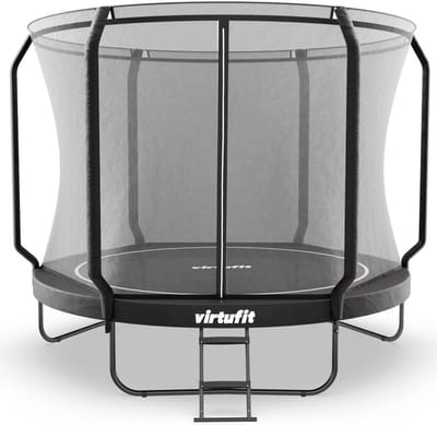 Trampoline met Net - Buitenspeelgoed Tuin - Buiten Plezier - Roestbestendig Frame - 305 cm Diameter - Zwart