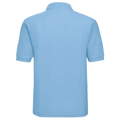Russell Heren Polycotton Pique Poloshirt (Hemelsblauw)
