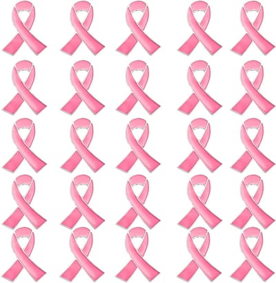 25 Stuks Roze Striknaalden, Roze Strikbroches, Reversspelden Voor Verduidelijking Over Borstkanker, Hoopnaalden Voor Vrouwen, Emaille Sieradennaalden Voor Mannen En Vrouwen, 1 stuks