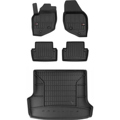 FROGUM PROLINE - Autostoel- en Bagagematten Set - Volvo XC70 (1999-2007) - Perfecte Pasvorm - Duurzaam TPE - Geurloos