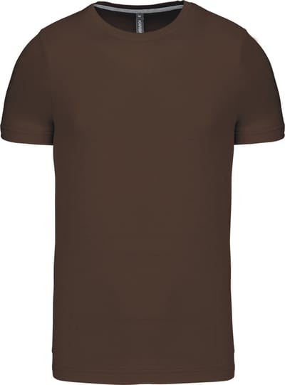 Kariban T-shirt ronde hals korte mouwen K356 - Chocolate - 4XL