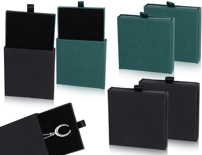 Dailygoods- Sieradenbox Set van 4 - Sieradendoosjes - Sieradenorganizer - Geschenkdoos - Cadeaudoos met deksel - Hoogwaardig materiaal
