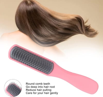 Haarborstelset Ontwarren - Kammen Set - Hoofdhuid Massage - Ergonomisch Ontwerp - 4 Stuks - Zwart