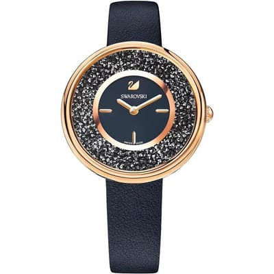 Swarovski 5275043 Crystalline Pure Roségoud Zwart Dameshorloge 34 gray