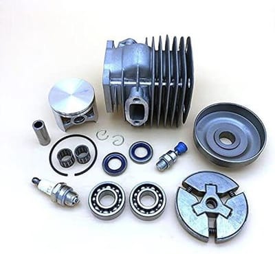 Cilinder Zuiger Set - Kettingzaag Onderdelen - Kettingzaag Reparatie - 48 mm Diameter - 1 Gram - Zilverkleurig