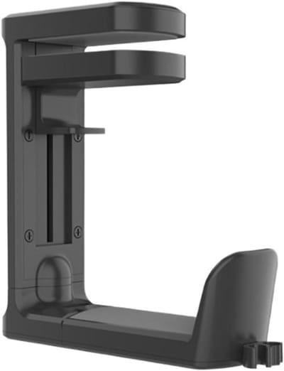Hoofdtelefoonstandaard - Headset houder - Bureau organiseren - 360 graden draaibaar - 13x13x4 cm - Zwart