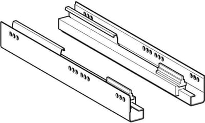 Geberit Set ladegeleiders f.wastafel-onderbouw Xeno,L=350mm, 597756000