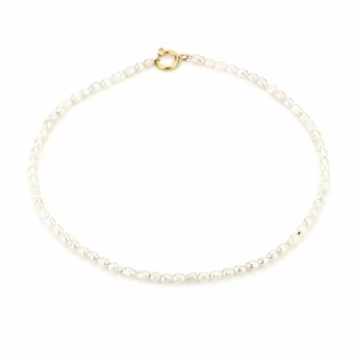 Bijoutheek Collier Zoetwaterparels Goud