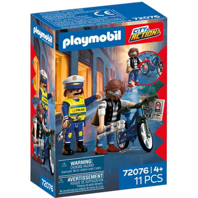Playmobil 72076, Politieagent en crimineel, Actie/avontuur, 4 jaar, Meerkleurig, Kunststof