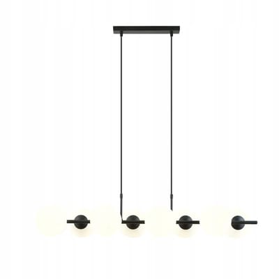 Emibing RORY 8 OPAL hanglamp van E14 10W max, kraam & glas