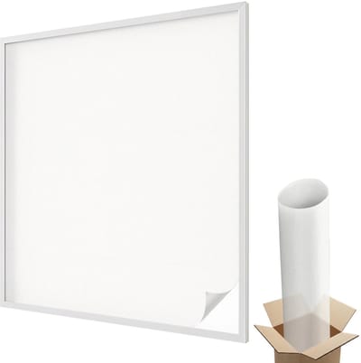 Wallfluent Glas in Lood Raamfolie - Delicaat wit Glas in Lood Folie - 100x116 cm - Wit Plakfolie Raam Glas in Lood - Decoratieve Plakfolie Glas in Lood - Voor de woonkamer, voor het kantoor, voor de hal - Glas in Lood Folie voor Raam