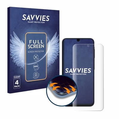 Savvies - Screenprotector voor Samsung Galaxy A17 5G - Folie Beschermfolie transparant volledig dekking 4 Stuks